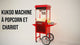 KuKoo Machine à Popcorn en Inox Rouge & Chariot