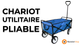 Chariot Pliable de Jardin – Bleu
