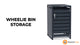 Abri Métallique pour 4 Poubelles à Roulettes - Anthracite