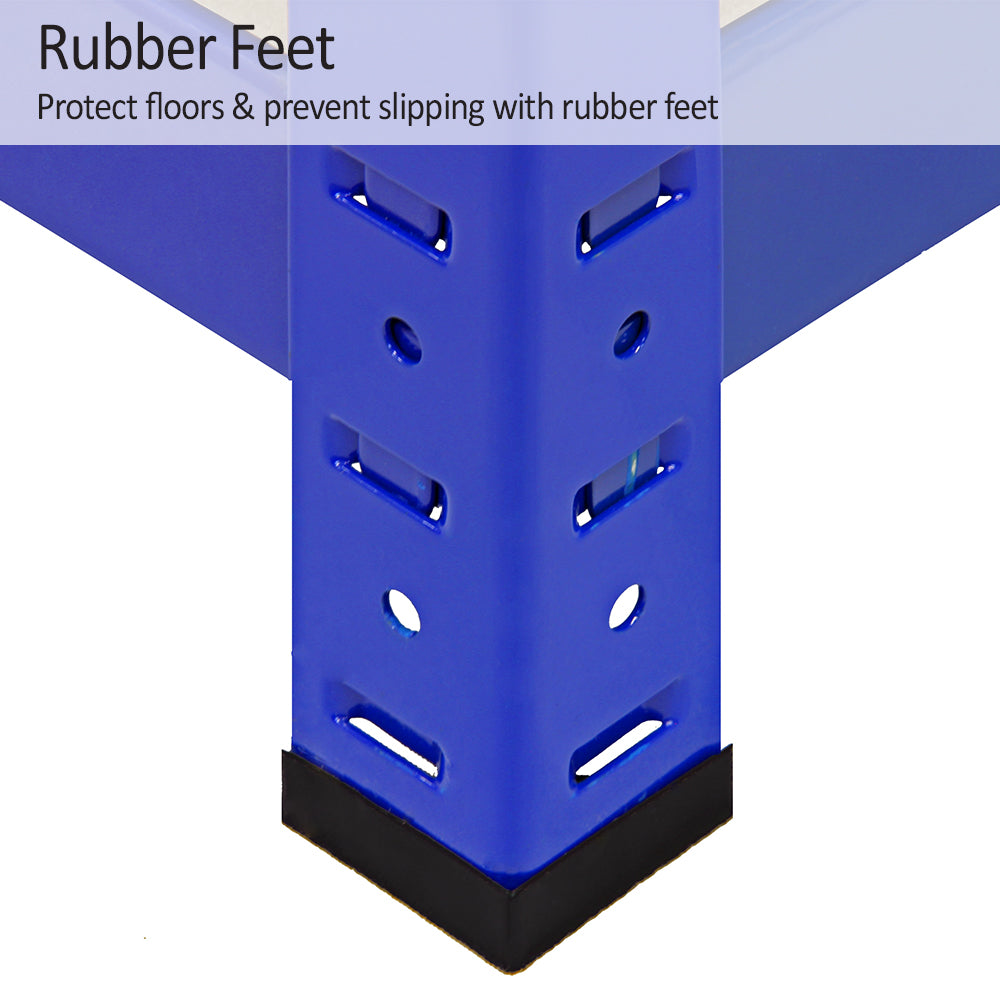 Monster Racking - 5 Rayonnages T-Rax en Acier Bleu 120cm x 45cm x 180cm