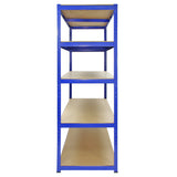 Monster Racking - 9 Rayonnages T-Rax en Acier Bleu 120cm x 60cm x 180cm
