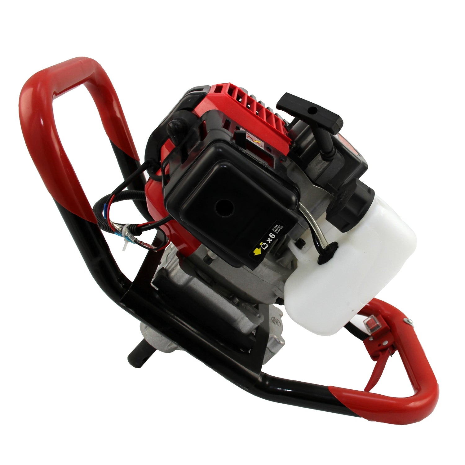 T-Mech - Tarière de Terre & Enfonce Poteaux à 4 Temps