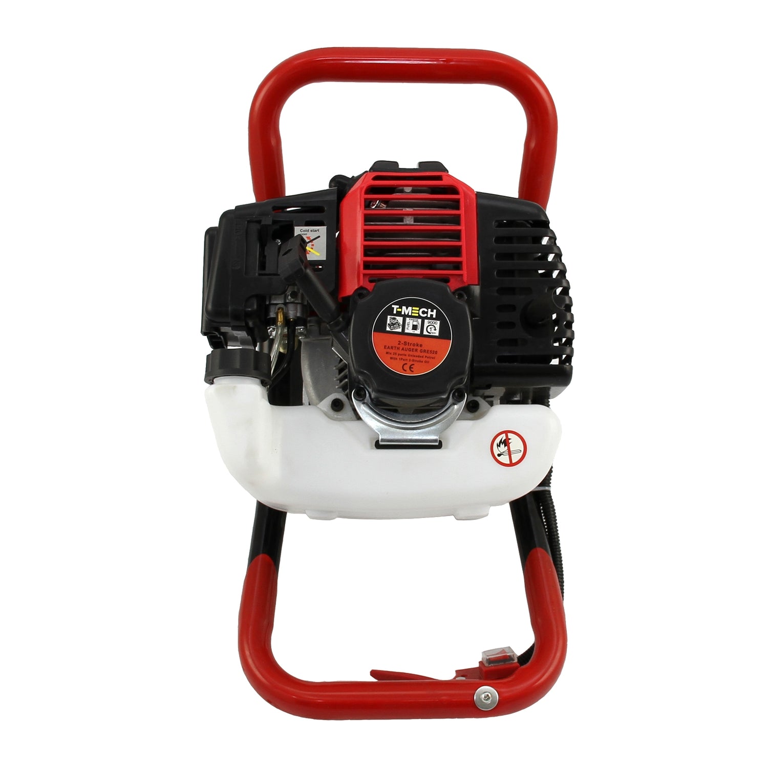 T-Mech - Tarière de Terre & Enfonce Poteaux à 4 Temps