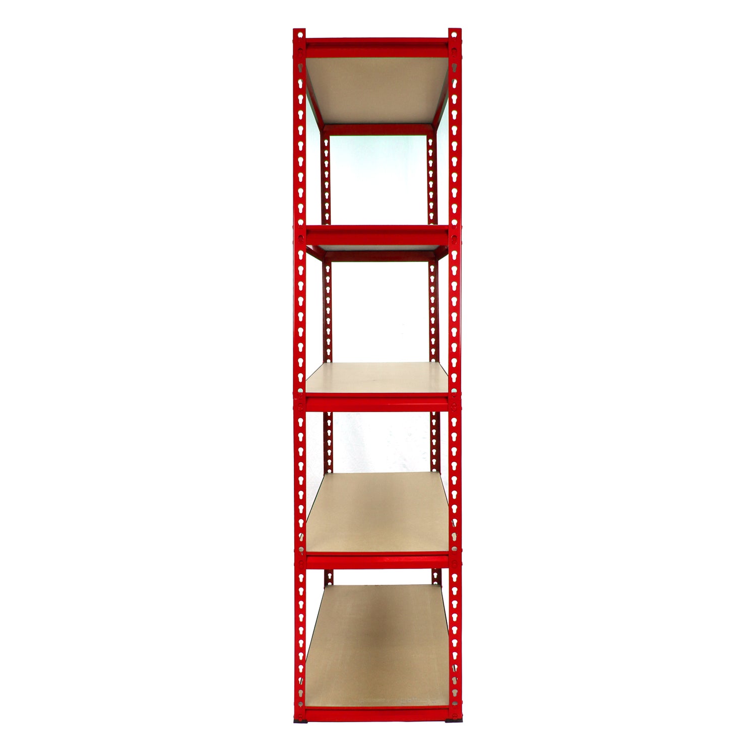 Monster Racking - Lot de 1 Rayonnage d'Angle Z-Rax en Acier Rouge & 4 Rayonnages Z-Rax 90cm x 45cm x 183cm