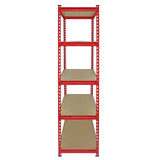 Monster Racking - 4 Rayonnages Z-Rax en Acier Rouge 90cm x 45cm x 183cm