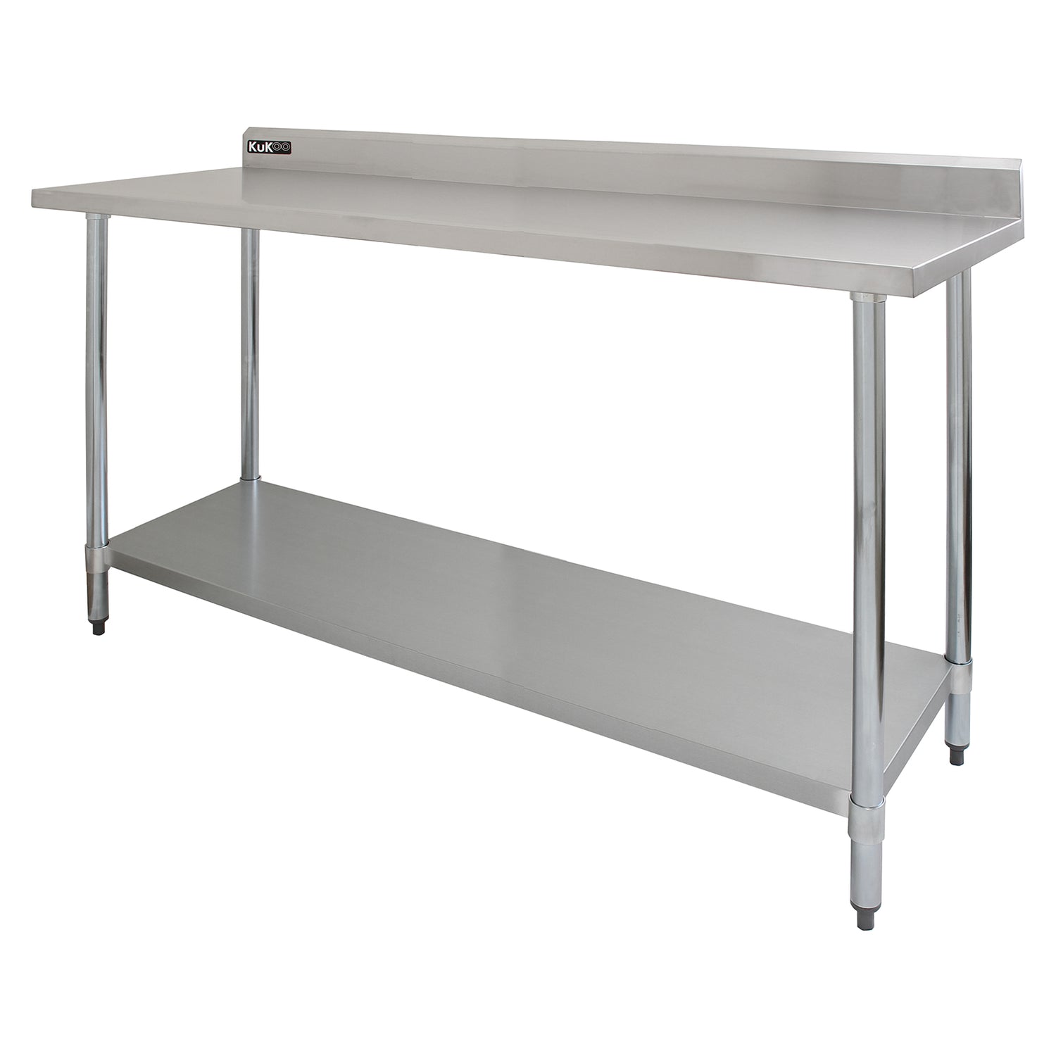 KuKoo Table de Travail en Inox - 180 x 60 x 90 cm