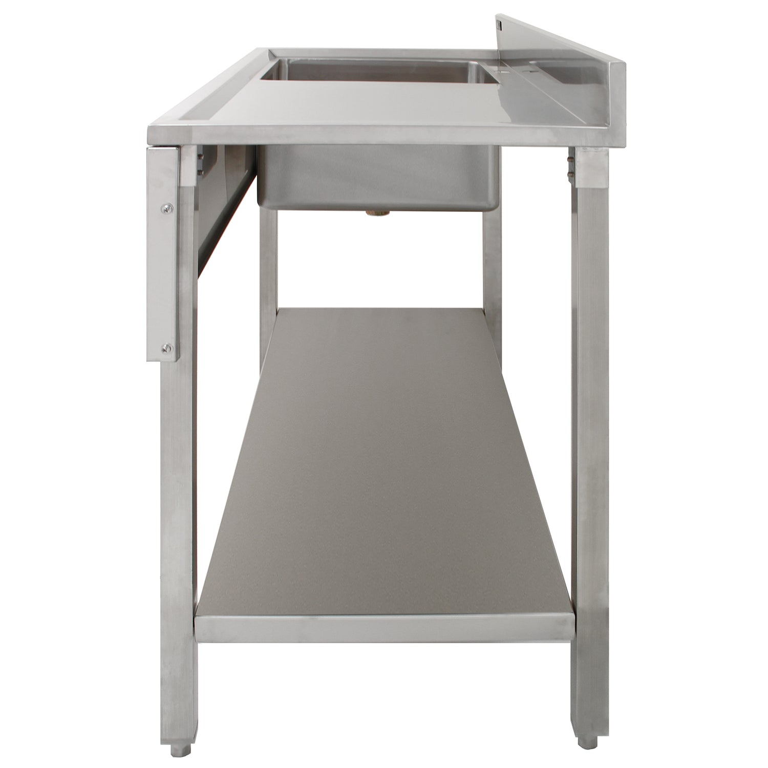 KuKoo Évier de Laboratoire à 1 Cuve - Égouttoir à Droite