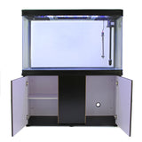 Aquarium à Bords Noir avec Meuble de Support Noir
