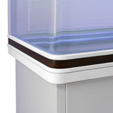 Aquarium à Bords Blanc avec Meuble de Support Blanc