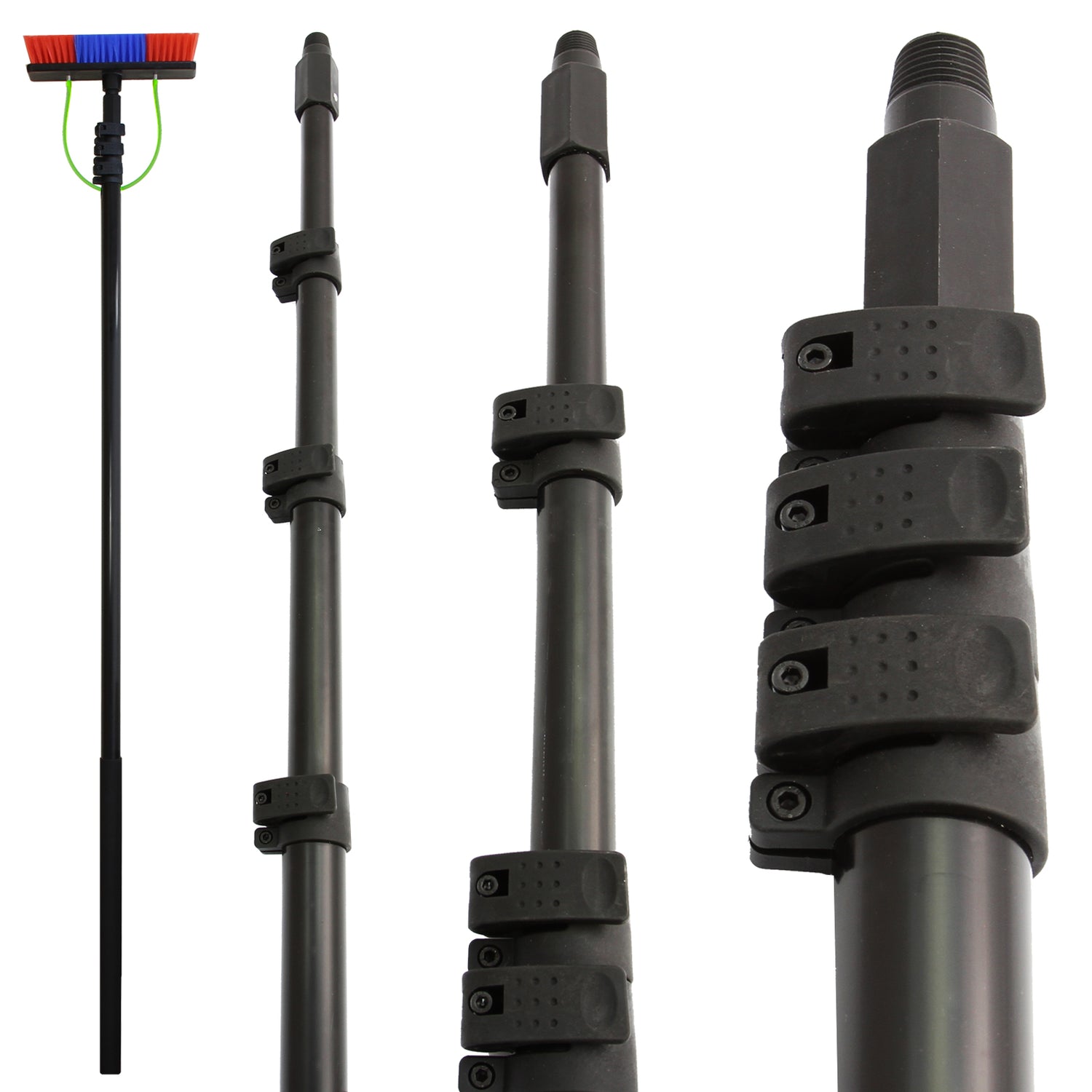 MAXBLAST Perche Télescopique 9,2 m pour Nettoyage de Fenêtres