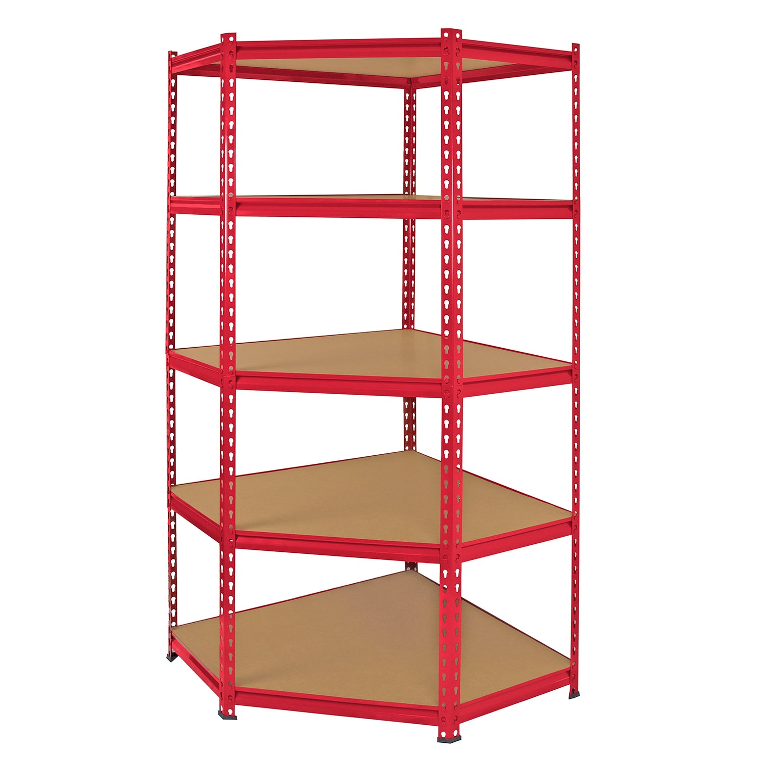 Monster Racking - Lot de 1 Rayonnage d'Angle Z-Rax en Acier Rouge & 2 Rayonnages Z-Rax 90cm x 45cm x 183cm