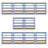 Monster Racking - 10 Rayonnages T-Rax en Acier Bleu 160cm x 60cm x 180cm
