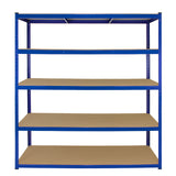 Monster Racking - 10 Rayonnages T-Rax en Acier Bleu 160cm x 60cm x 180cm