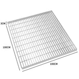 Grille caillebotis en Acier Galvanisé  - 1000mm x 1000mm