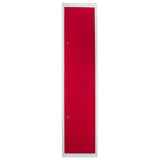 Casier Métallique Rouge 2 Portes
