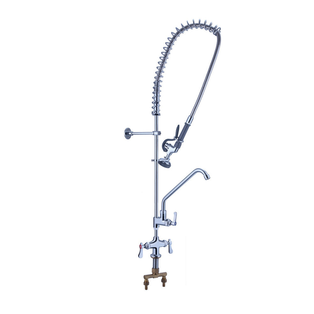 Évier Cuisine Commercial en Acier Inoxydable & Robinet - Drainage à droite