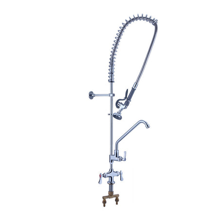 Évier Cuisine Commercial en Acier Inoxydable & Robinet - Drainage à droite