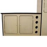 11m² Doublure Intérieure Feutre Gris Argenté & Unité de Cuisine MDF pour Campervan
