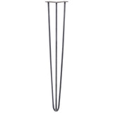 4 Pieds de Table en Épingle à Cheveux - 71cm - 3 Tiges - 10mm