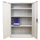 Armoire de Classement Métallique en Acier Gris Clair 140 cm