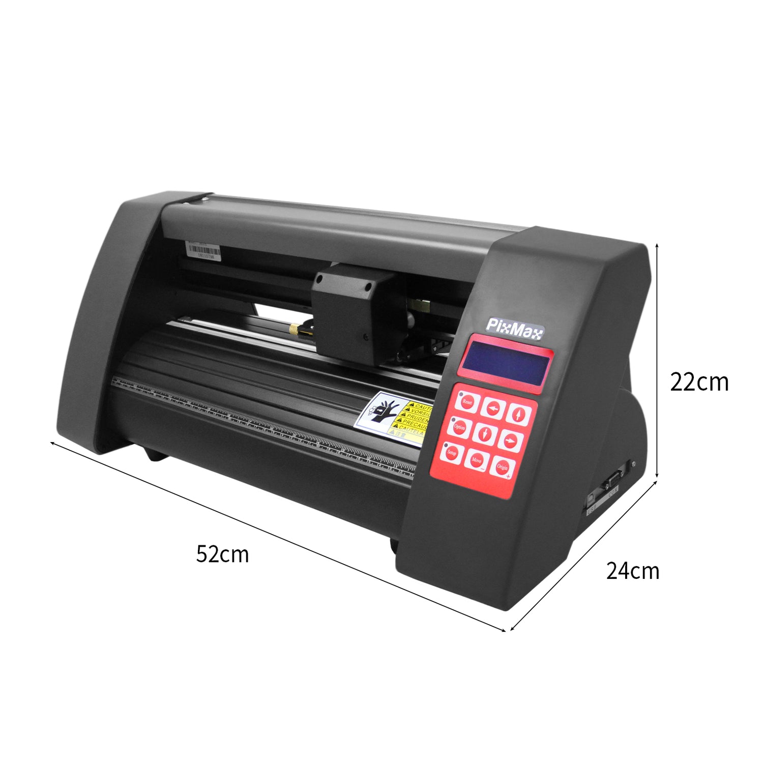 PixMax Lot de Plotter de Découpe Vinyle 52,5cm & Logiciel FlexiStarter