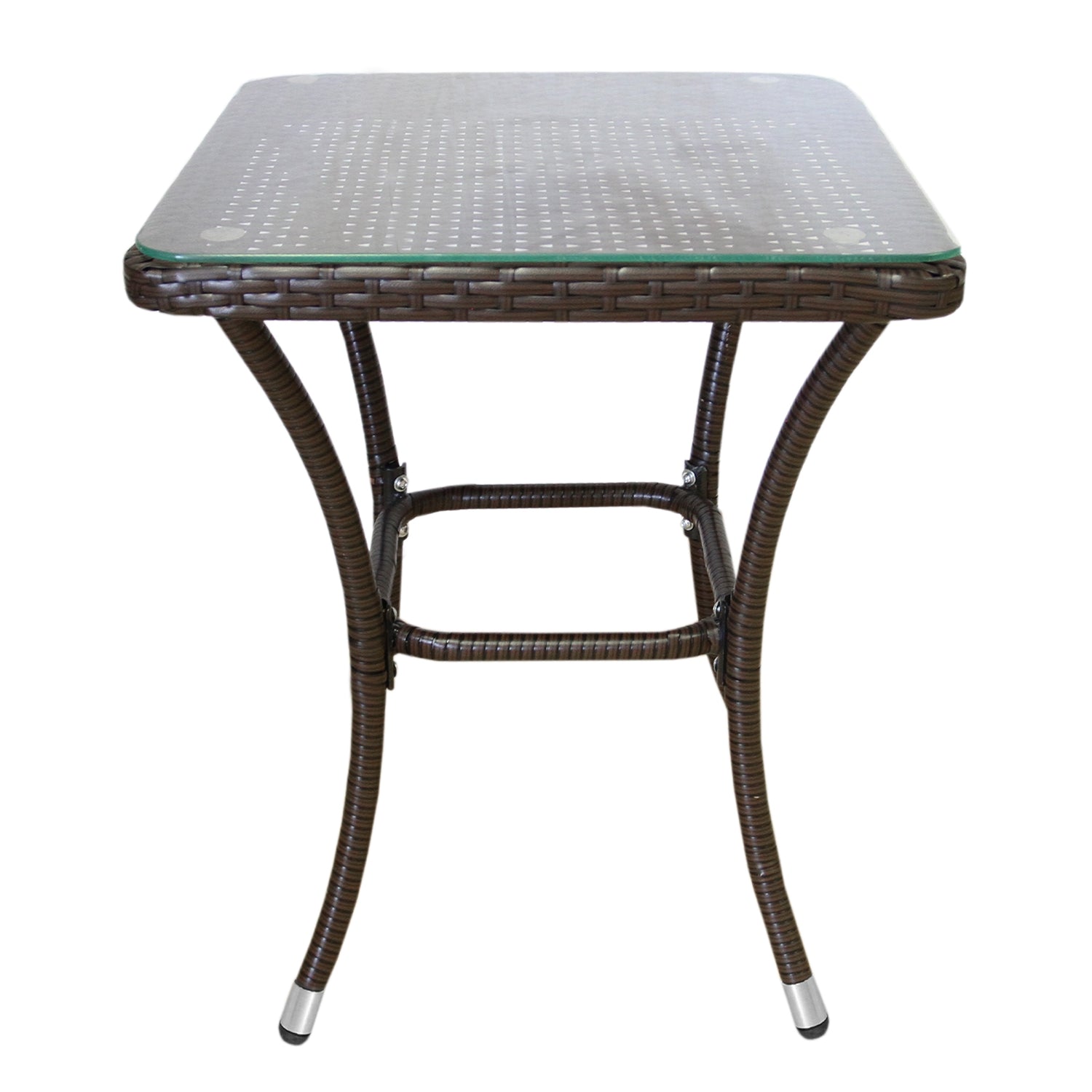 Jardí Set Bistro en Rotin Marron