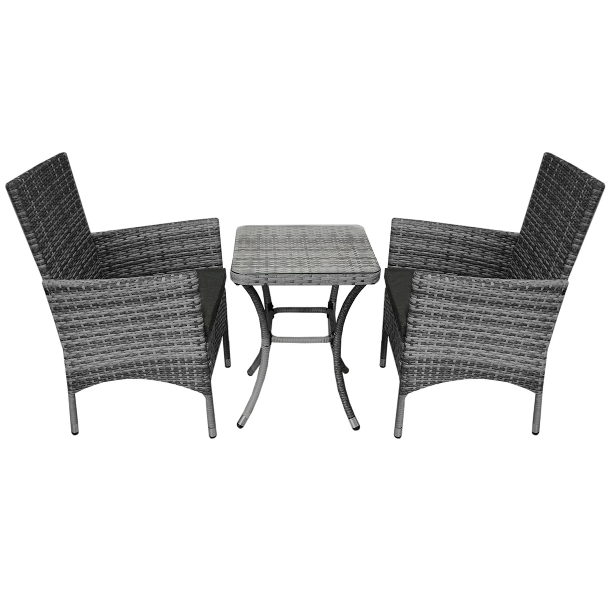 Jardí Set Bistro Rotin Gris