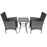 Jardí Set Bistro Rotin Gris