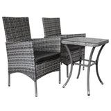 Jardí Set Bistro Rotin Gris