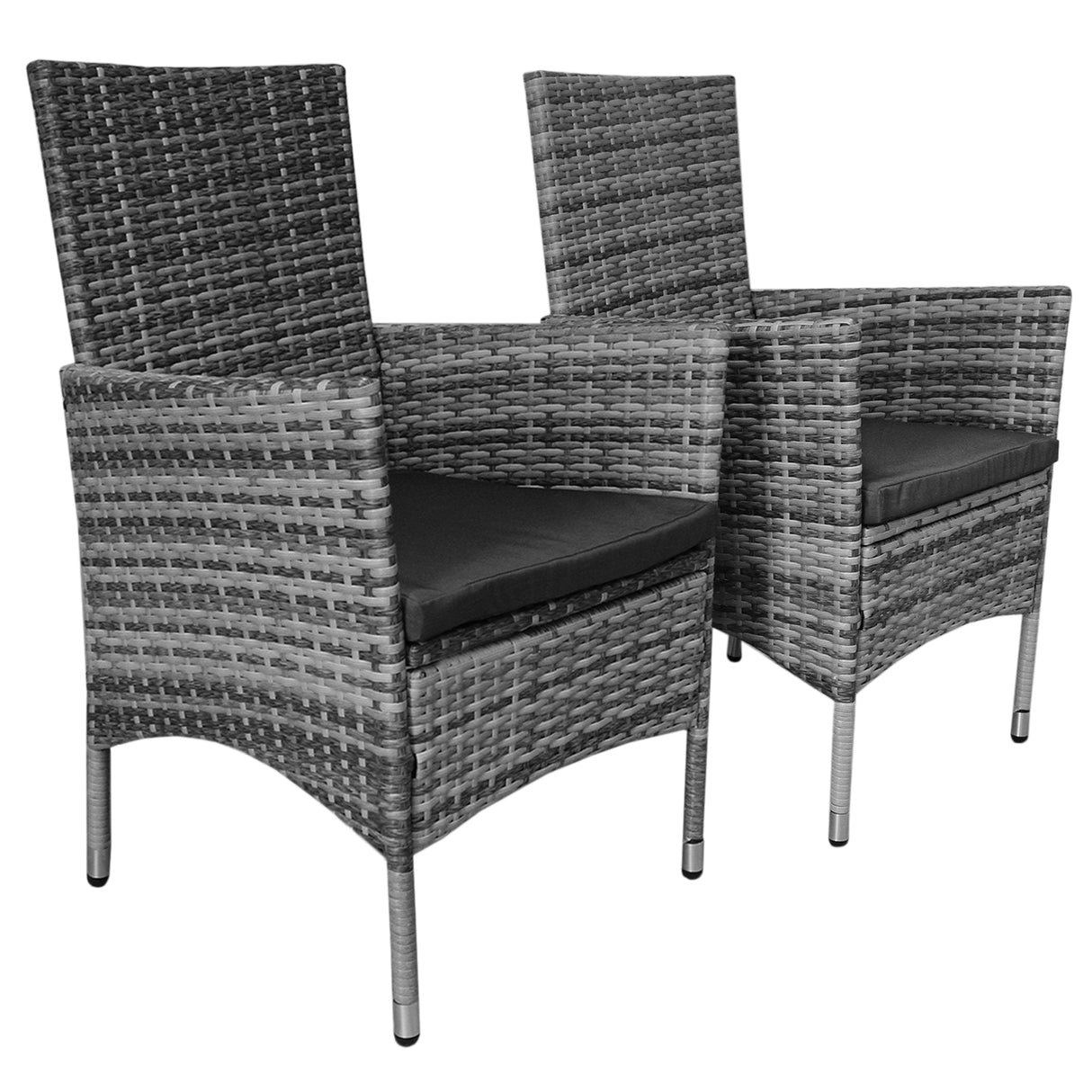 Jardí Set Bistro Rotin Gris