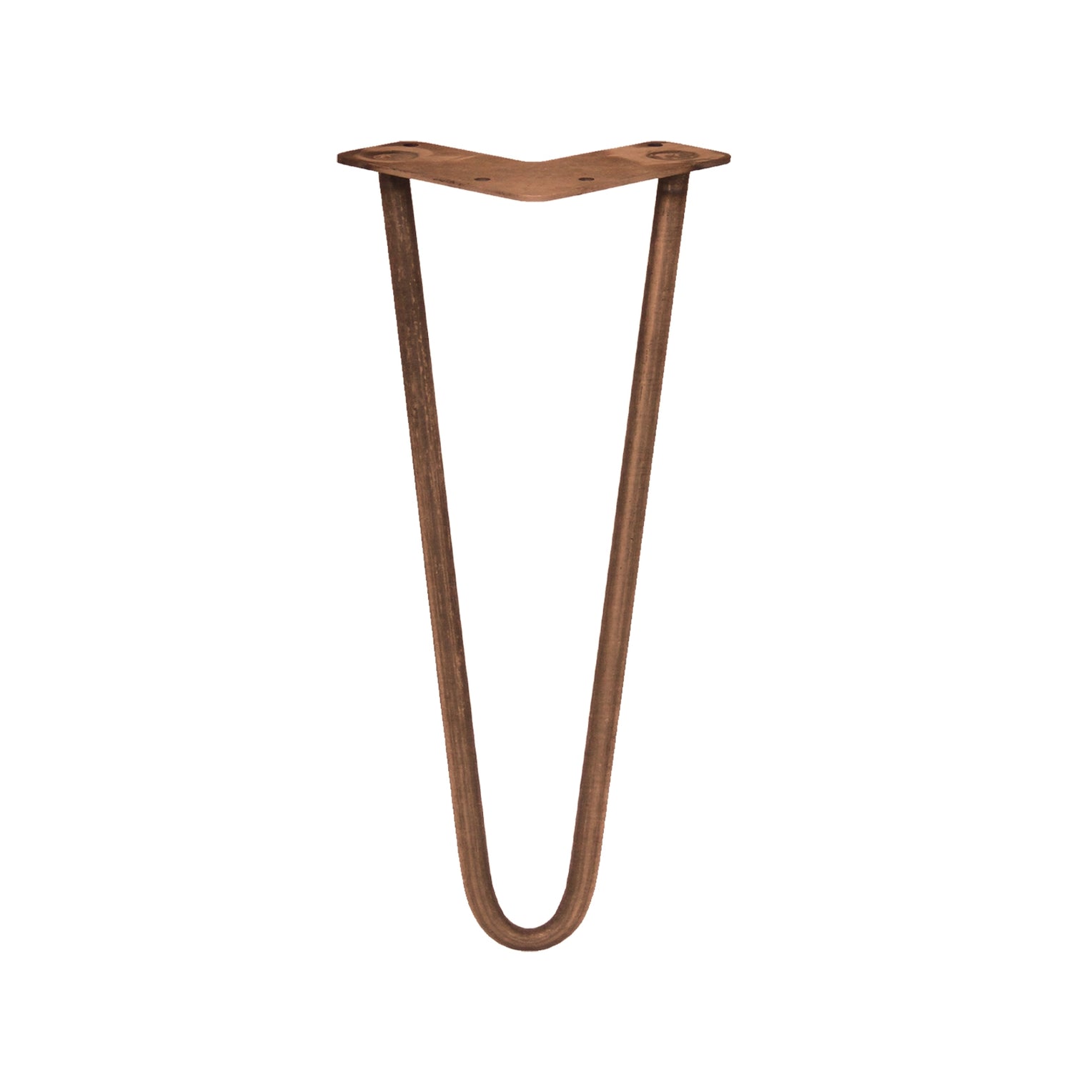 4 Pieds de Table en Epingle à Cheveux 30,5 cm à 2 Tiges de 10 mm - Cuivre