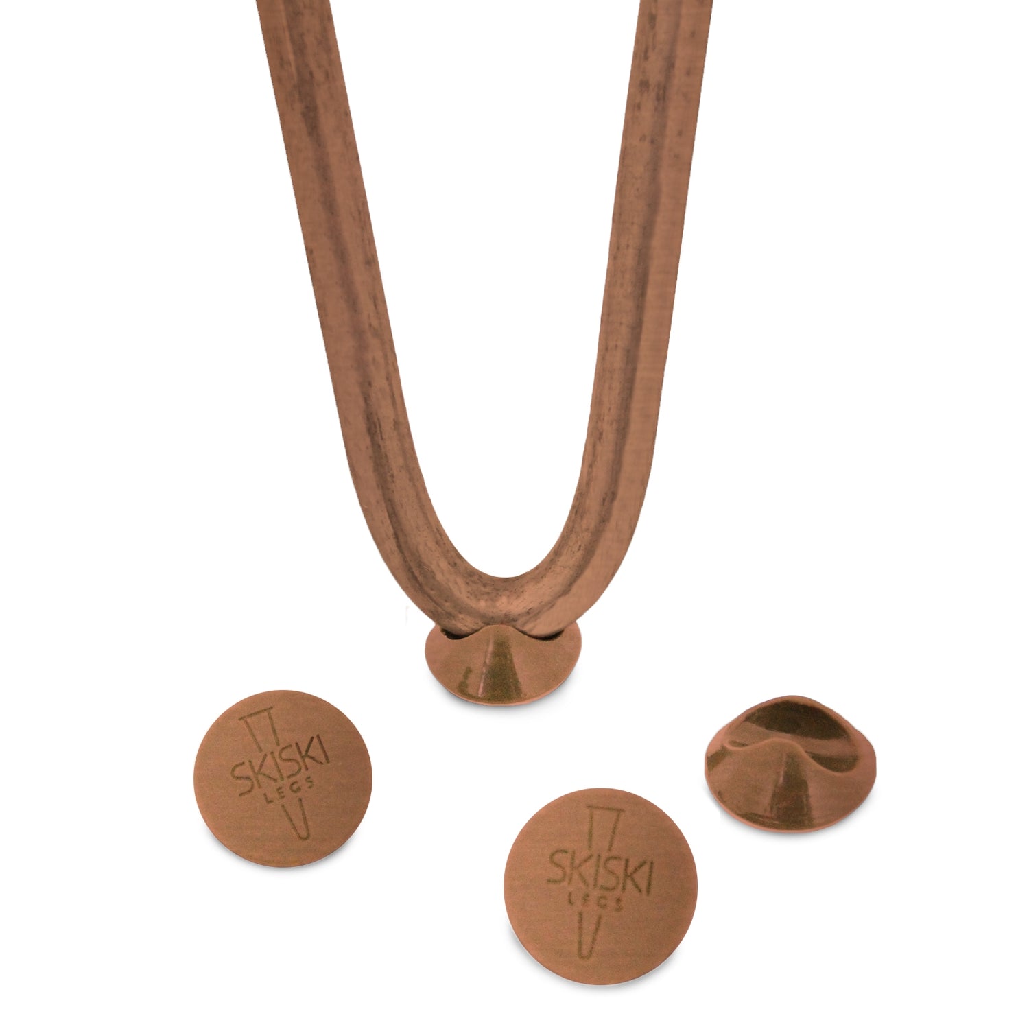 4 Pieds de Table en Epingle à Cheveux 30,5 cm à 2 Tiges de 10 mm - Cuivre