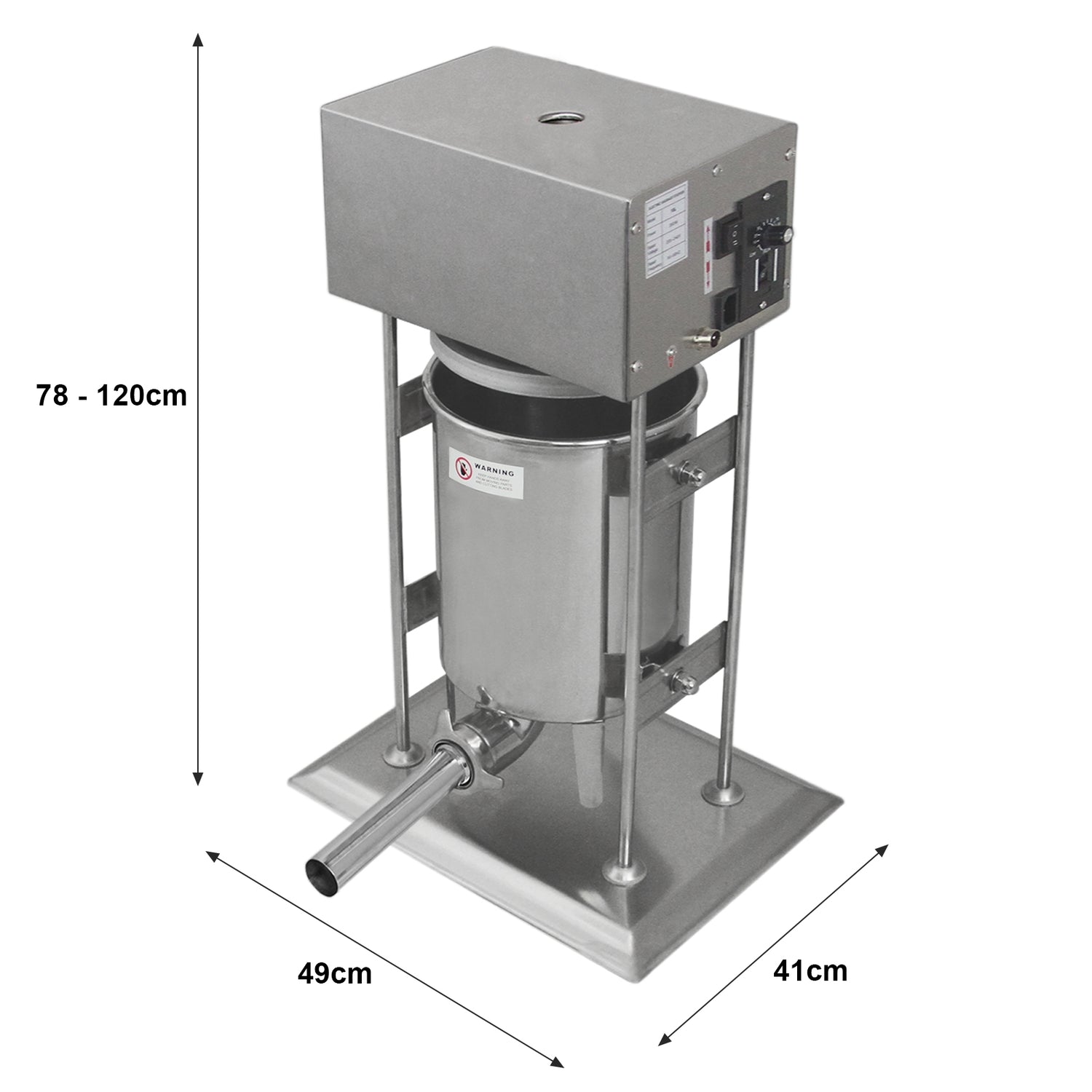 KuKoo - Poussoir à Saucisses Électrique 15L & Machine à Clipper