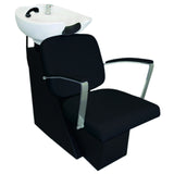 Fauteuil Salon de Coiffure avec Lavabo Noir