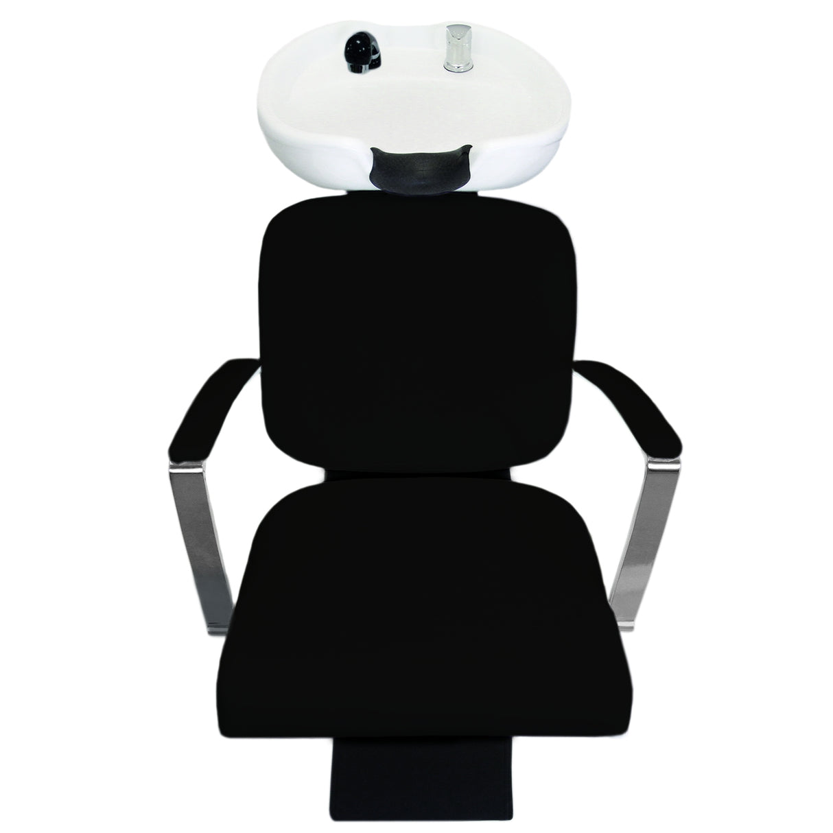 Fauteuil Salon de Coiffure avec Lavabo Noir