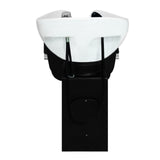 Fauteuil Salon de Coiffure avec Lavabo Noir