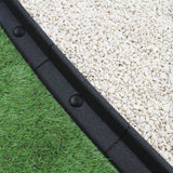 Bordures de Pelouse Flexible 1.2m Noir x 50