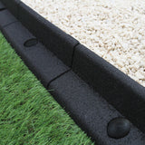 Bordures de Pelouse Flexible 1.2m Noir x 50