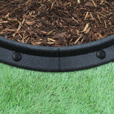 Bordures de Pelouse Flexible 1.2m Noir x 50