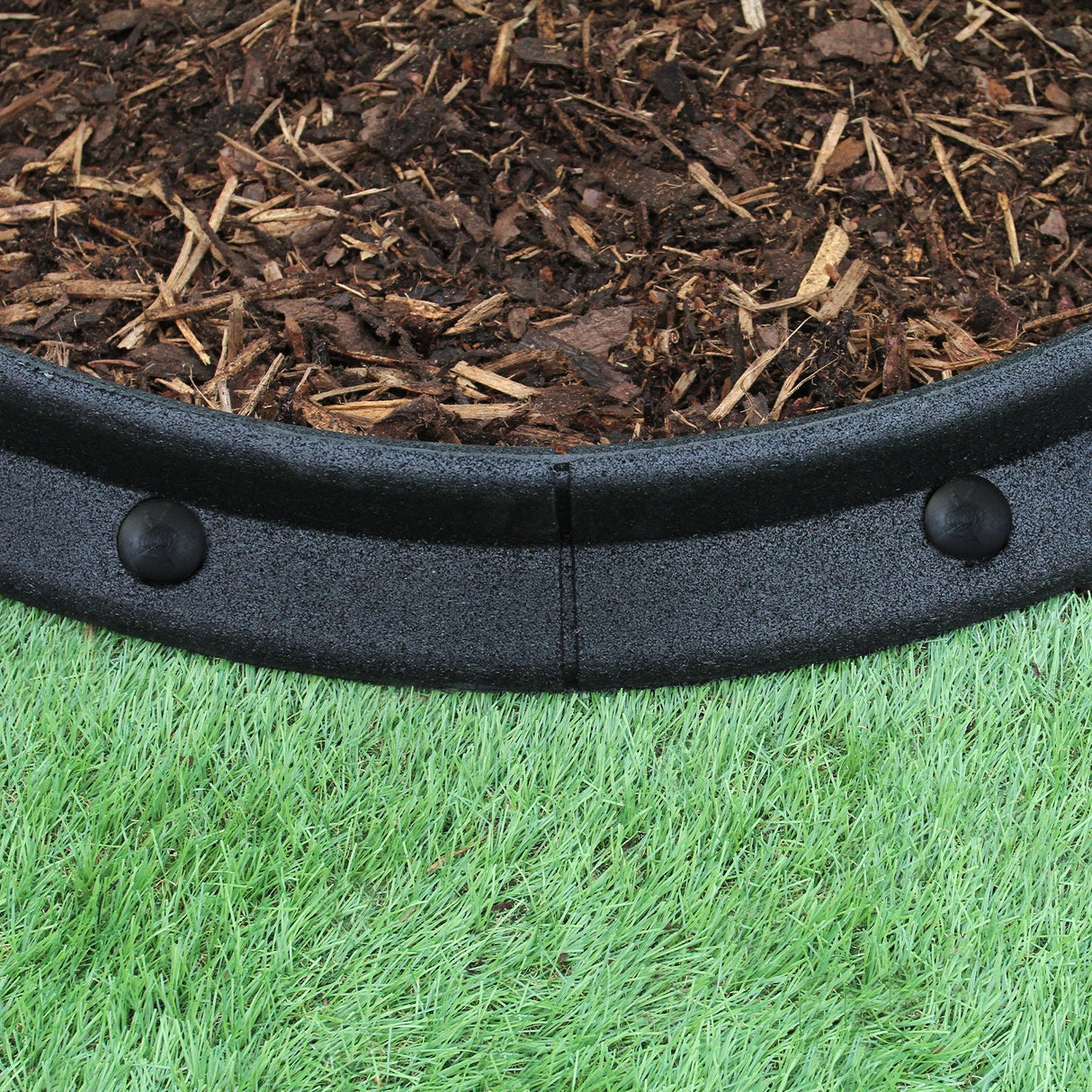 Bordures de Pelouse Flexible 1.2m Noir x 6
