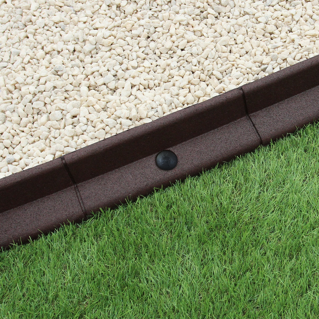 Bordures de Pelouse Flexibles 1.2m Marron x 16