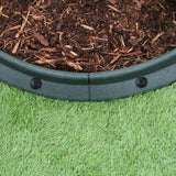 Bordures de Pelouse Flexibles 1.2m Vert x 8