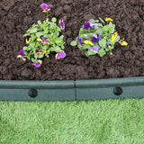 Bordures de Pelouse Flexibles 1.2m Vert x 26