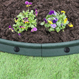 Bordures de Pelouse Flexibles 1.2m Vert x 6