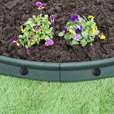 Bordures de Pelouse Flexibles 1.2m Vert x 6