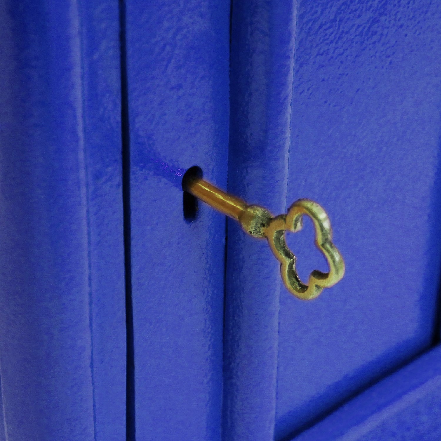 Boîte aux Lettres Bleue avec Support