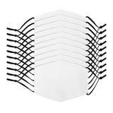 10 Masques de Visage Vierges pour Sublimation (Taille P)