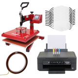10 Masques pour Sublimation, Presse à Chaud Swing & Imprimante
