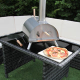 Four à Pizza de Table Extérieure Classique en Acier Inoxydable