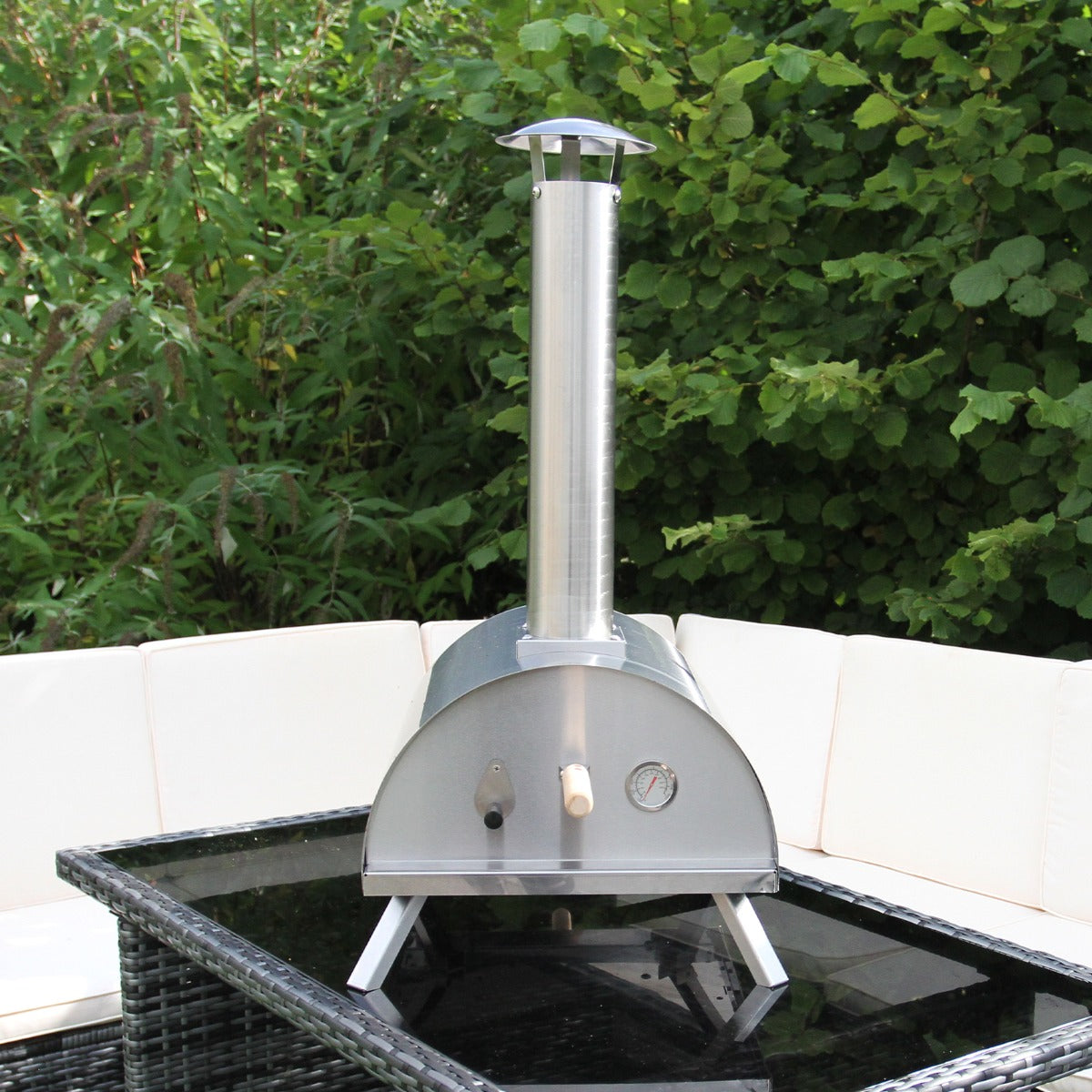 Four à Pizza de Table Extérieure Classique en Acier Inoxydable